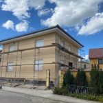 Fassadenanstrich nach der Fertigstellung